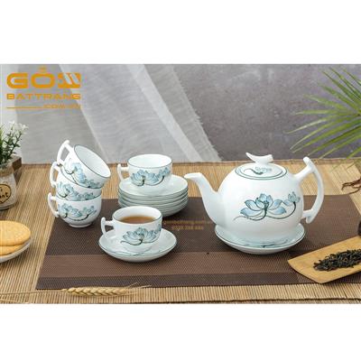 Gốm sứ Bát Tràng ấm chén siêu đẹp