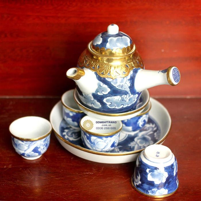 Ấm chén Bát Tràng giả cổ GTTHU4435 @980