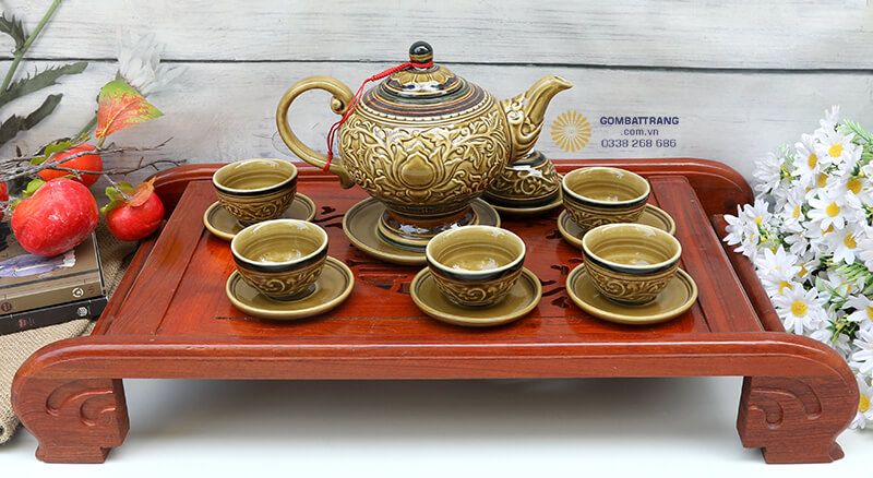 Bộ sản phẩm dễ dàng vệ sinh, bền đẹp theo thời gian, khó bị phai màu hay nứt vỡ