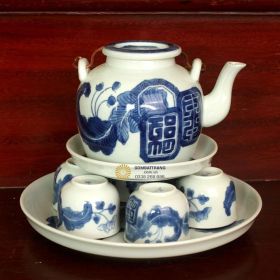 Ấm chén cổ Mai Thọ Bát Tràng rẻ đẹp