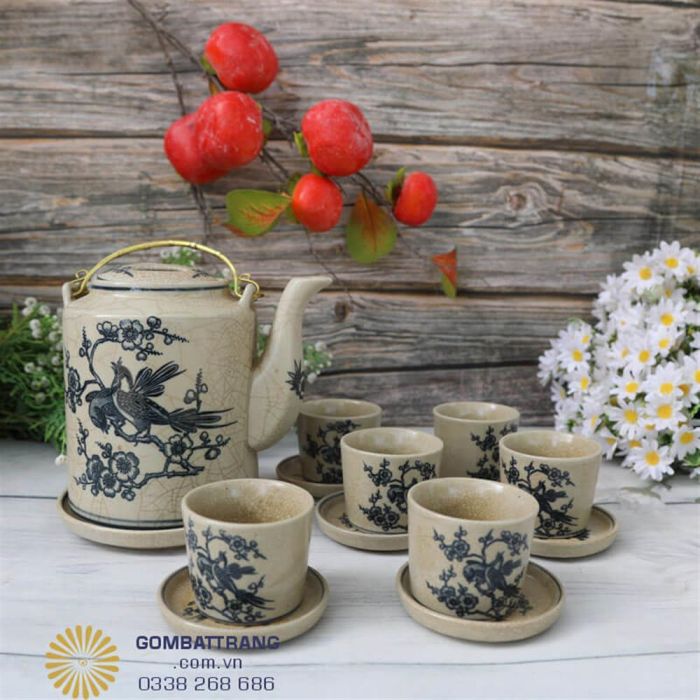 Ấm chén men rạn HULA25 1664
