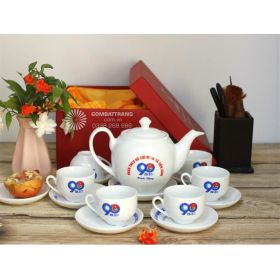 Ấm chén trà in logo quà tặng cao cấp