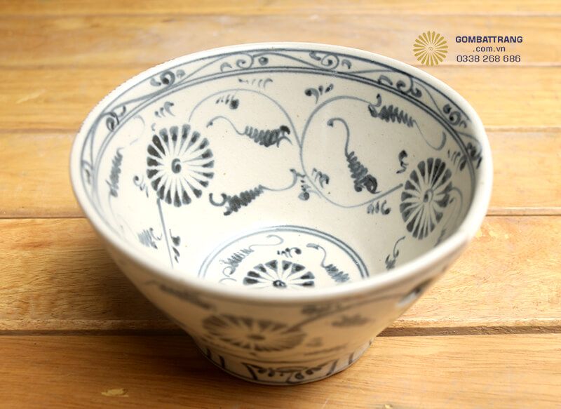 Chất liệu gốm sứ cao cấp bền đẹp của bộ bát đĩa Bát Tràng