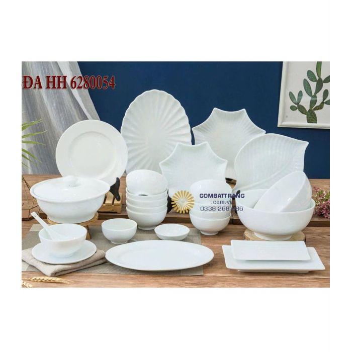 Bát đĩa bát tràng loại 1, men bóng kháng khuẩn vệ sinh