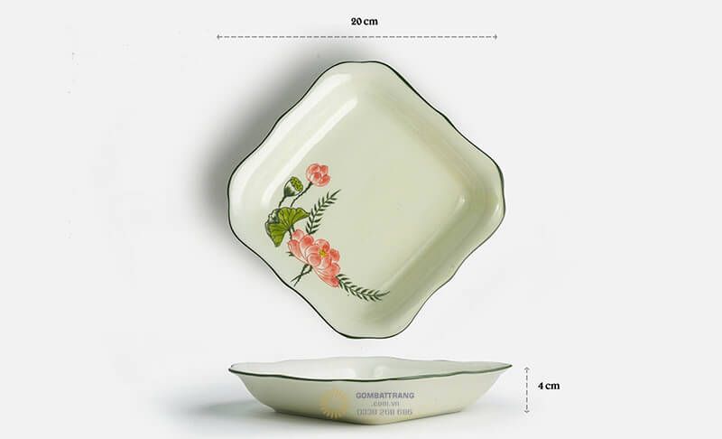 Đĩa sò và đĩa vuông luợn: Phục vụ trình bày món ăn khô, đồ chiên