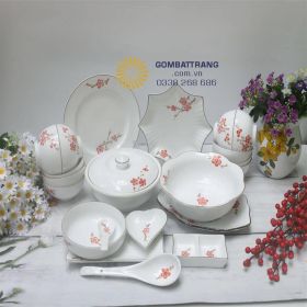 Bát đĩa gốm sứ cao cấp Bát Tràng chính hãng
