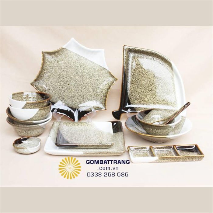 Bát đĩa trang trí cao cấp Bát Tràng đạt chuẩn nhà hàng