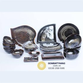 Bát đĩa vintage men hỏa biến – Sang trọng, tối ưu chi phí