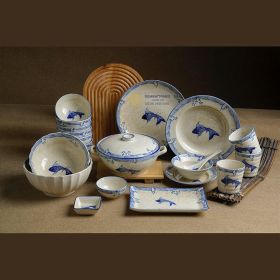 Bát Đũa Nhà Hàng Vẽ Cá Tiêu Đẹp Giá Tốt