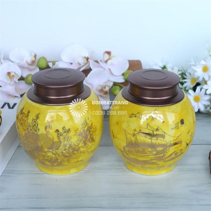 Bình Đựng Trà Khô Phong Thủy Rẻ Đẹp