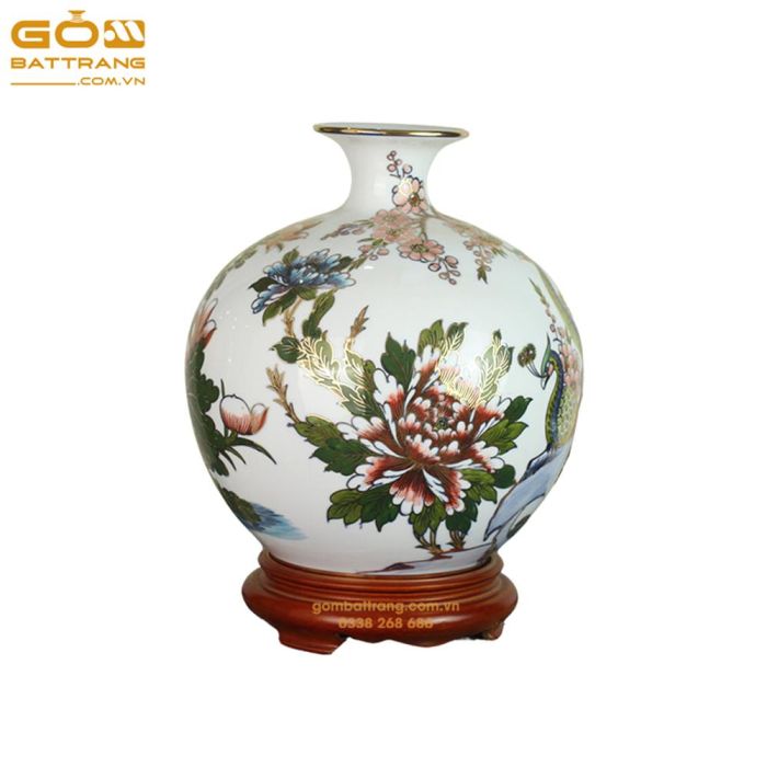 Bình Gốm Bát Tràng Hút Tài Lộc HRĐ1440