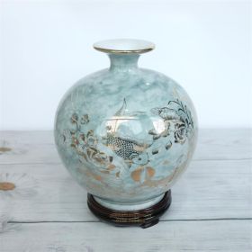 Bình Gốm Sứ Hút Tài Lộc Hoa Sen Cao Cấp
