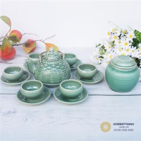 Bộ ấm chén Bát Tràng đẹp cao cấp nhất
