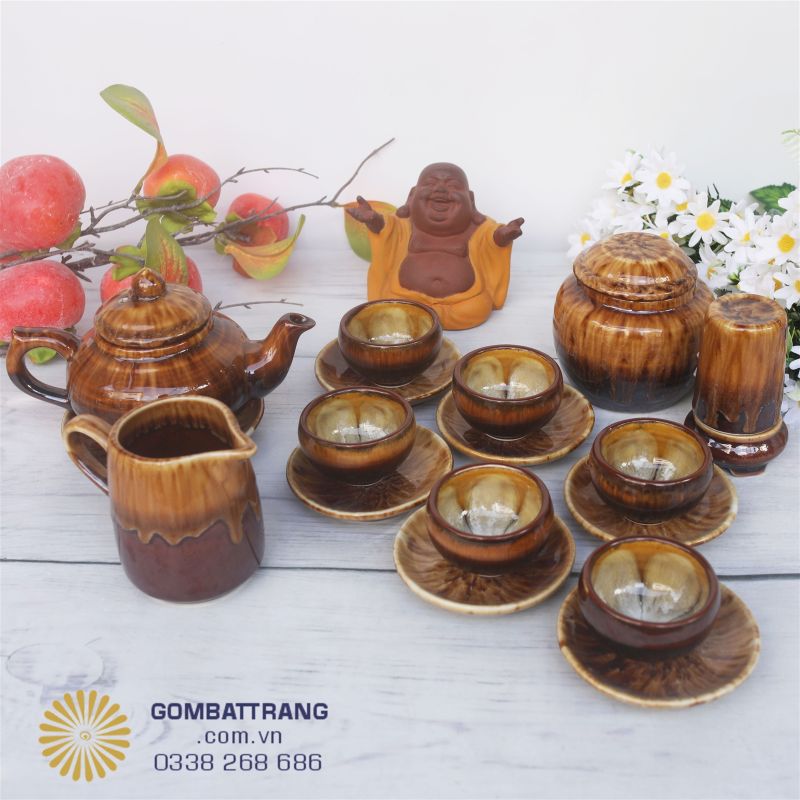 Trọn bộ ấm chén cao cấp - hình ảnh chân thực