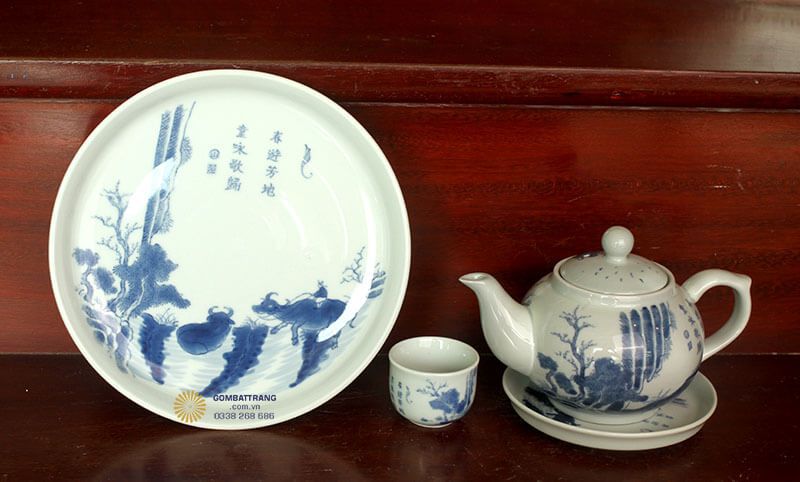 Ấm và chén trà nhỏ gọn trong bộ ấm chén đẹp giá rẻ