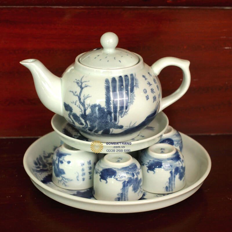 Bộ ấm chén giá rẻ có đầy đủ phụ kiện cao cấp đồng bộ