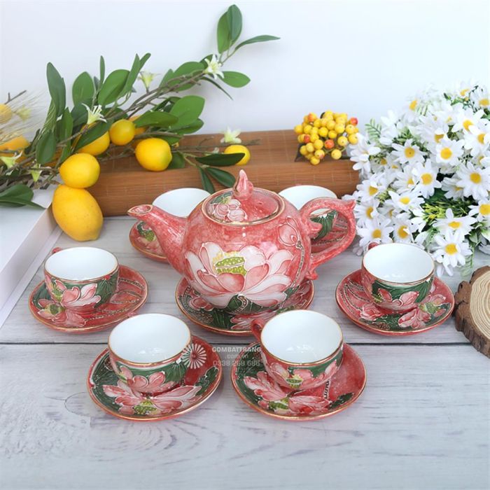 Bộ ấm chén mạ vàng TMAI12529