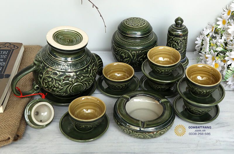 Với bộ cốc chén uống trà hoa sen, mỗi buổi thưởng trà đều trở thành khoảnh khắc đáng nhớ