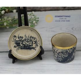 Bộ ấm chén men rạn Hoa Sen - Tinh túy gốm sứ Việt Nam