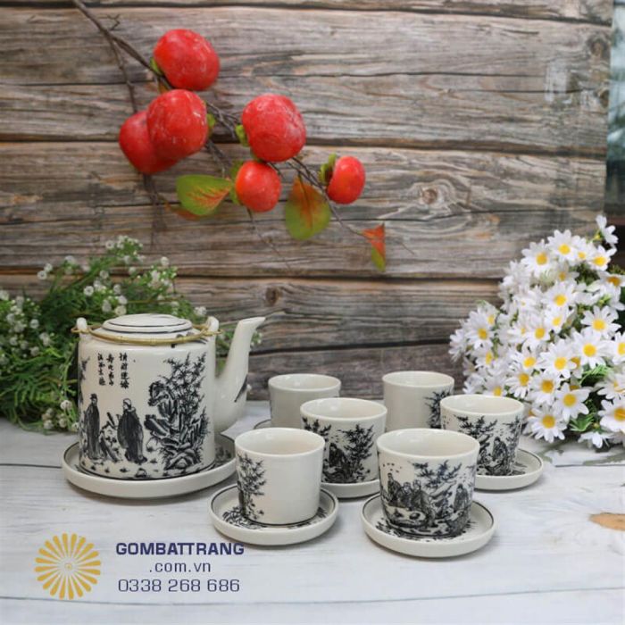 Bộ ấm chén nghệ nhân HULA25 1618