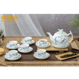 Bộ ấm chén trà Bát Tràng vẽ tay