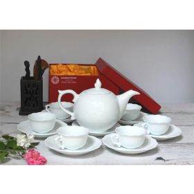 Bộ ấm chén trà làm quà tặng in logo rẻ đẹp