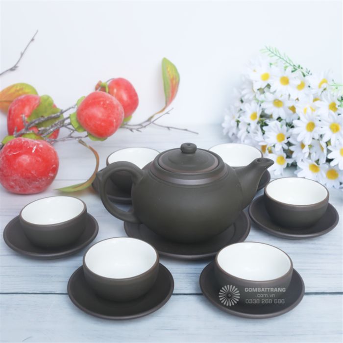 Bộ ấm chén uống trà Bát Tràng chính hãng