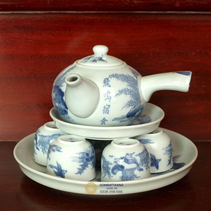 Bộ ấm chén uống trà Bát Tràng GTTHU4172@380