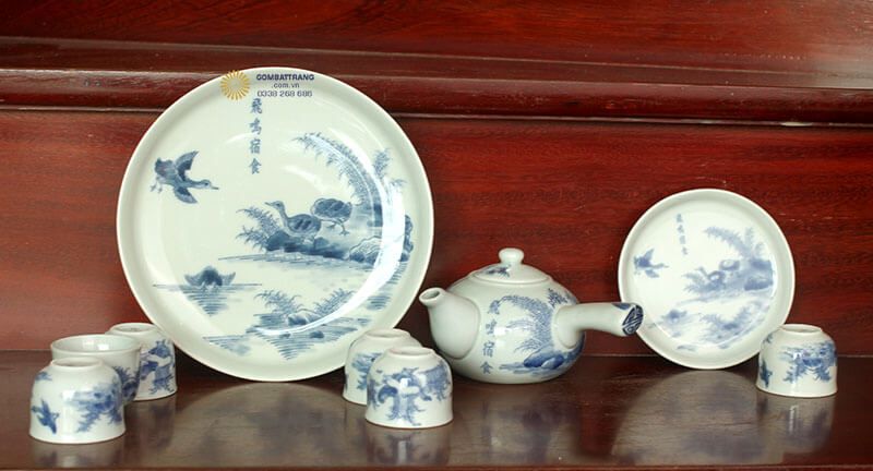 Bộ ấm chén uống trà Bát Tràng – Giá trị sử dụng cao