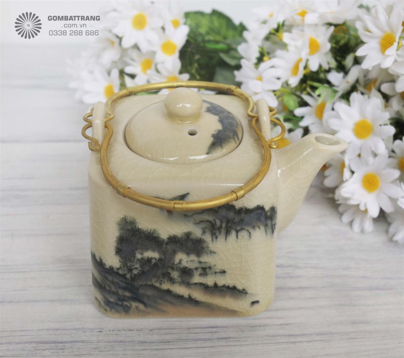 Chất men rạn cao cấp, vân nổi đẹp mắt
