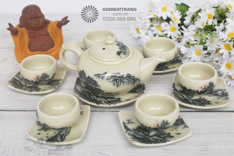 Chất sứ sạch với đường vân và nét vẽ vô cùng hoàn hảo