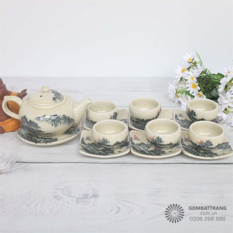 Hình ảnh bộ ấm chén men rạn cổ đẹp