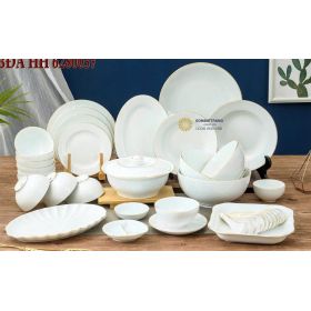 Bộ bát đĩa bát tràng 11 món phù hợp cho gia đình