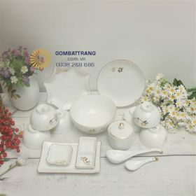 Bộ bát đĩa bát tràng đẹp chính hãng
