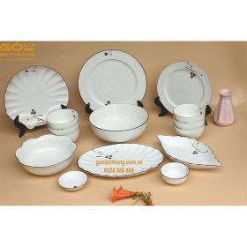 Bộ bát đĩa Bát Tràng OLD-DD524530B11C