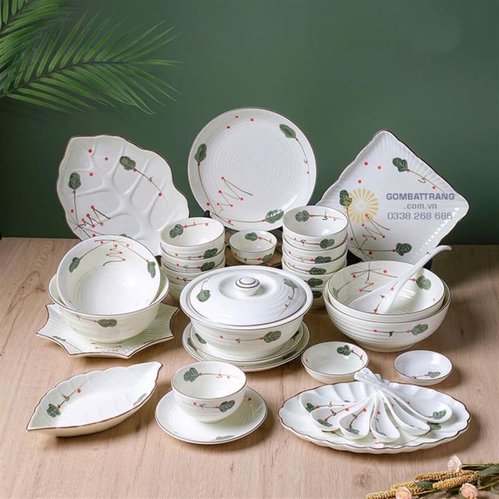 Bộ Bát Đĩa Bát Tràng Quà Tặng Gốm Sứ Rẻ Đẹp