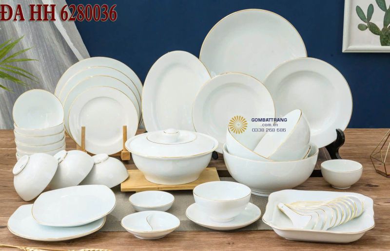 Bộ bát đĩa gốm sứ bát tràng – sang trọng từ bữa cơm gia đình.