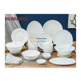 Bộ bát đĩa gốm sứ bát tràng- Vẻ đẹp thuần khiết cho bếp