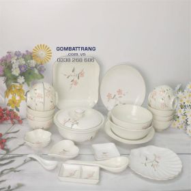 Bộ bát đĩa quà tặng đầy đủ, đẹp, cao cấp