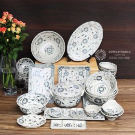 Bộ bát đĩa sang trọng Bát Tràng cho nhà hàng – Bền đẹp