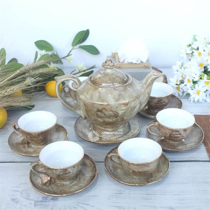 Bộ bình trà Bát Tràng tTMAI12828