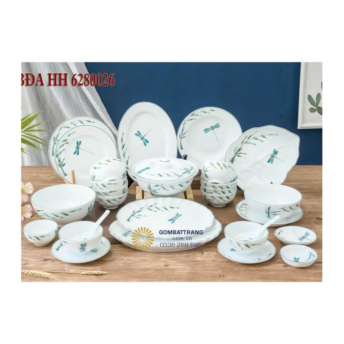 Bộ chén đĩa cao cấp bát tràng-"Hồn quê trong gian bếp"
