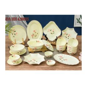 Bộ chén đĩa cao cấp bát tràng-"Hồn việt trong bữa cơm "