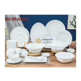 Bộ chén đĩa cao cấp bát tràng-Quà tặng doanh nghiệp ý nghĩa