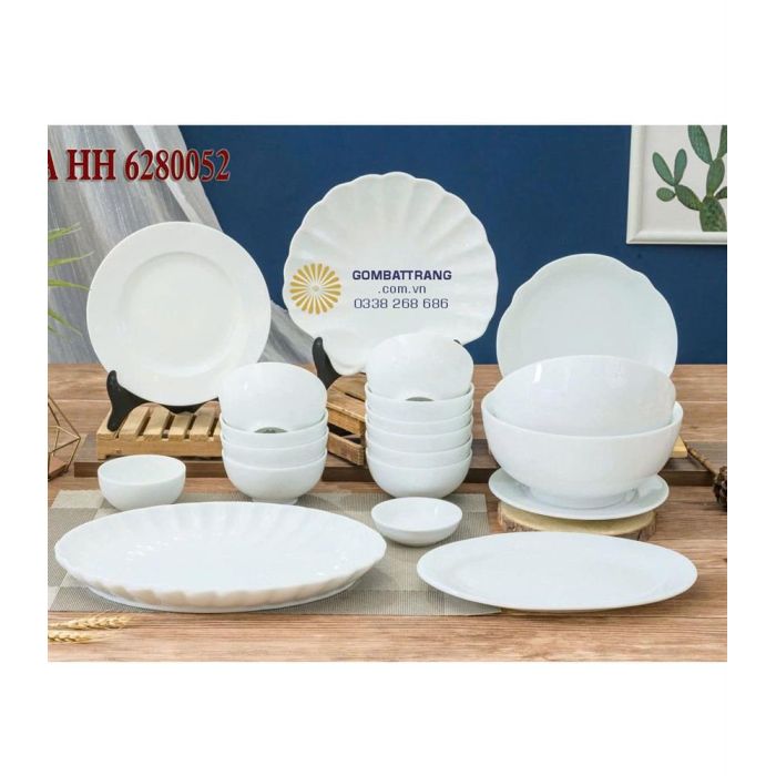 Bộ chén đĩa cao cấp bát tràng sang trọng cho gian bếp.