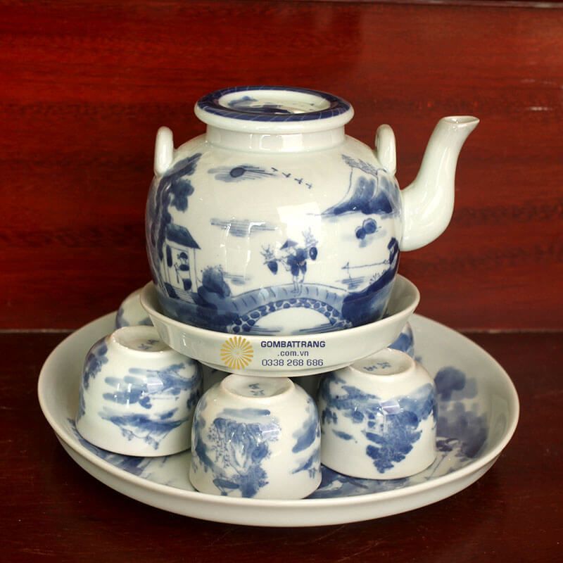 Cùng chiêm ngưỡng toàn bộ bộ ấm chén giả cổ cực sang xịn