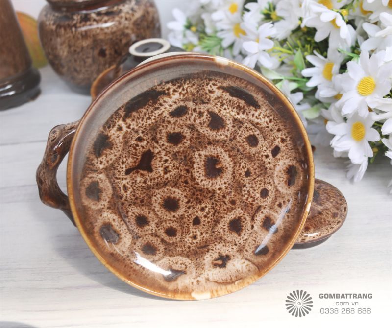 Đĩa lót cao cấp, loang màu tự nhiên