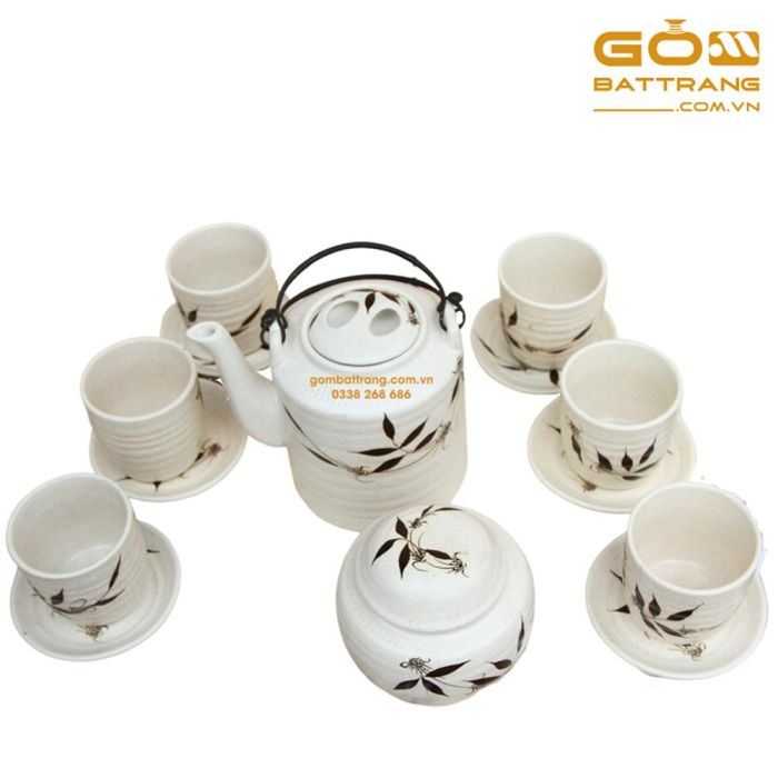 Bộ tách trà gốm Bát Tràng ĐL 6726