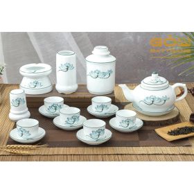 Bộ trà cao cấp Bát Tràng siêu đẹp