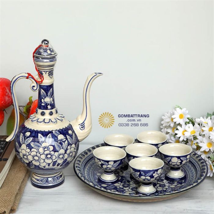 Bộ Uống Trà Bát Tràng Lịch Sự Cao Cấp